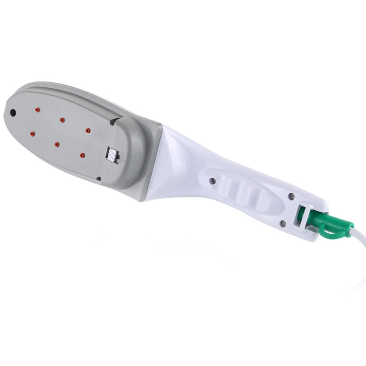 Handheld Garment Steamer Brush Portable Clothes Steam Iron, UK Plug 220V(Green)
