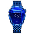 BINBOND Locomotive Concept Touch Screen Steel Belt Watch Men Live Black Technology Watch(Blue Steel Blue) - free shipping - PMC TechLife - Order now!