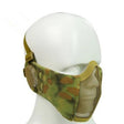 WoSporT Half Face Metal Net Field  Ear Protection Outdoor Cycling Steel Mask(Jungle Crepe) - Protective Helmet & Masks by PMC TechLife | Online Shopping South Africa | PMC TechLife | Buy Now Pay Later Mobicred
