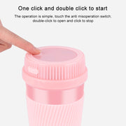 Portable USB Rechargeable Mini Household Electric Fruit Juicer(Pink)