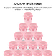 Portable USB Rechargeable Mini Household Electric Fruit Juicer(Pink)