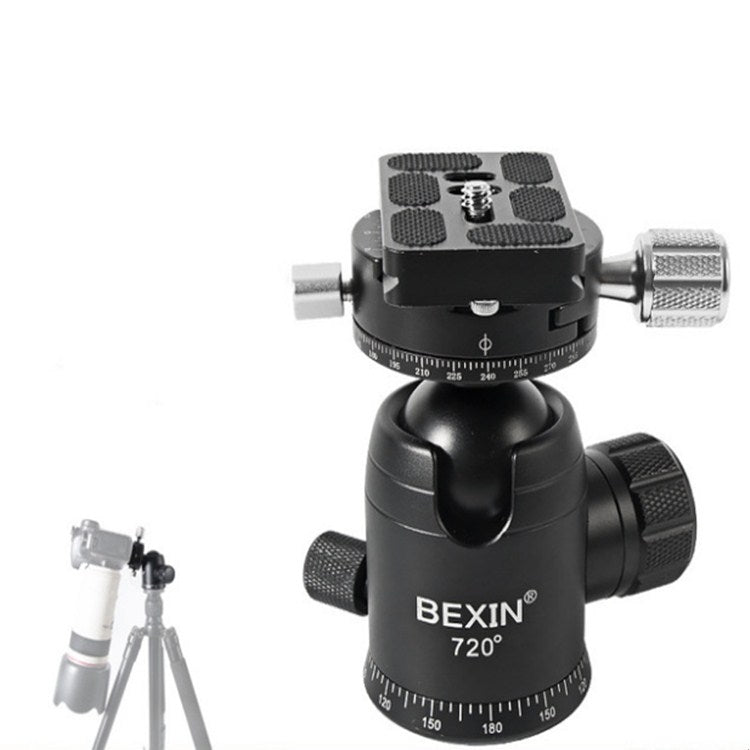 BEXIN 720 Degree Rotation Panoramic Aluminum Alloy Tripod Ball Head with Quick Release Plate - free shipping - PMC Jewellery - Order now!