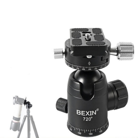 BEXIN 720 Degree Rotation Panoramic Aluminum Alloy Tripod Ball Head with Quick Release Plate - free shipping - PMC Jewellery - Order now!