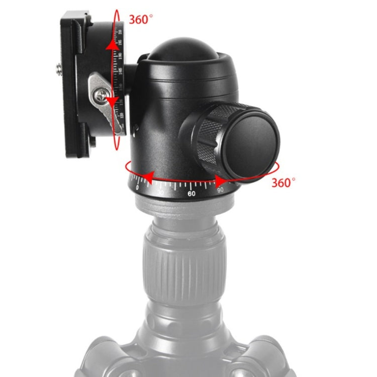 BEXIN 720 Degree Rotation Panoramic Aluminum Alloy Tripod Ball Head with Quick Release Plate - free shipping - PMC Jewellery - Order now!