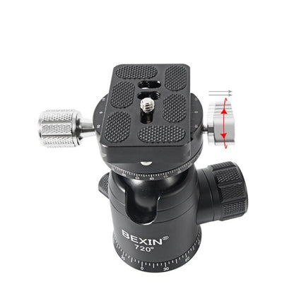 BEXIN 720 Degree Rotation Panoramic Aluminum Alloy Tripod Ball Head with Quick Release Plate - free shipping - PMC Jewellery - Order now!