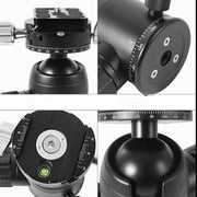 BEXIN 720 Degree Rotation Panoramic Aluminum Alloy Tripod Ball Head with Quick Release Plate