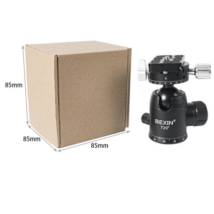 BEXIN 720 Degree Rotation Panoramic Aluminum Alloy Tripod Ball Head with Quick Release Plate