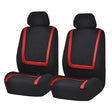 Universal Car Seat Cover Polyester Fabric Automobile Seat Covers Car Seat Cover Vehicle Seat Protector Interior Accessories 4pcs Set Red - Seat Accessories by PMC TechLife | Online Shopping South Africa | PMC TechLife | Buy Now Pay Later Mobicred