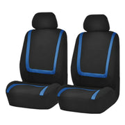 Universal Car Seat Cover Polyester Fabric Automobile Seat Covers Car Seat Cover Vehicle Seat Protector Interior Accessories 4pcs Set Blue