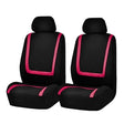 Universal Car Seat Cover Polyester Fabric Automobile Seat Covers Car Seat Cover Vehicle Seat Protector Interior Accessories 4pcs Set Pink - Seat Accessories by PMC TechLife | Online Shopping South Africa | PMC TechLife | Buy Now Pay Later Mobicred