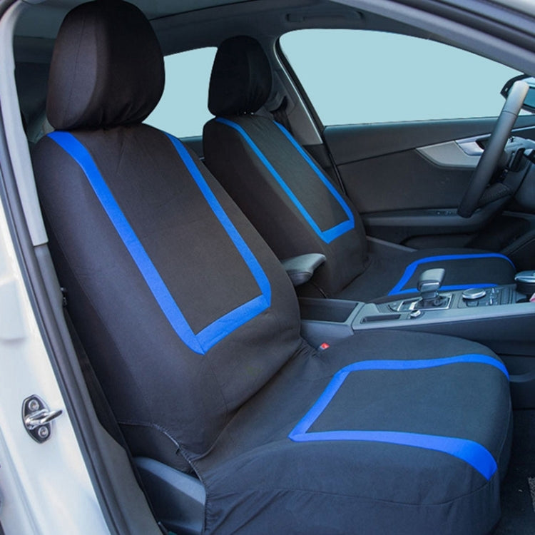 Universal Car Seat Cover Polyester Fabric Automobile Seat Covers Car Seat Cover Vehicle Seat Protector Interior Accessories 9pcs Set Red