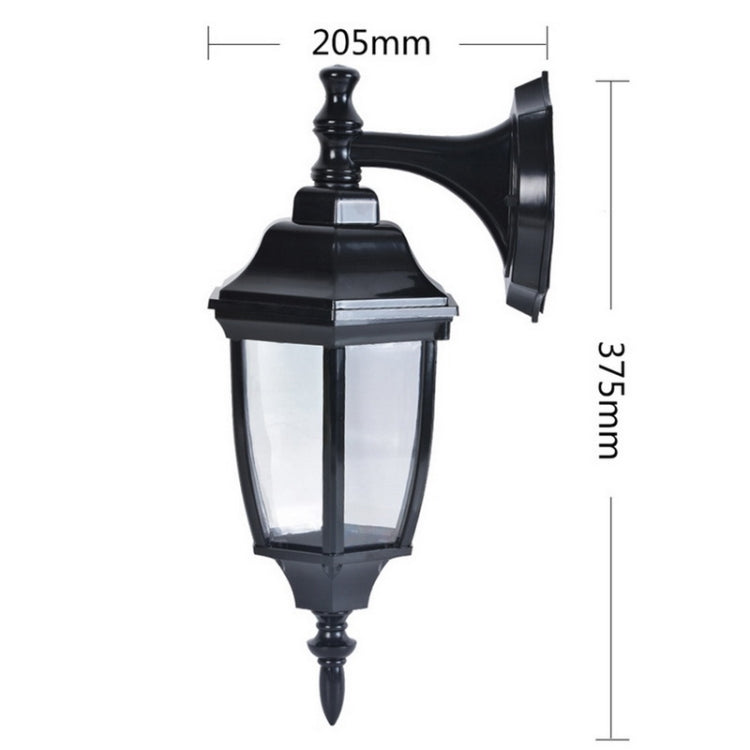 Vintage Acrylic IP67 Water-resistant Courtyard Landscape Lights Hallway Lighting Wall Light without Light Source, Size:197x390mm