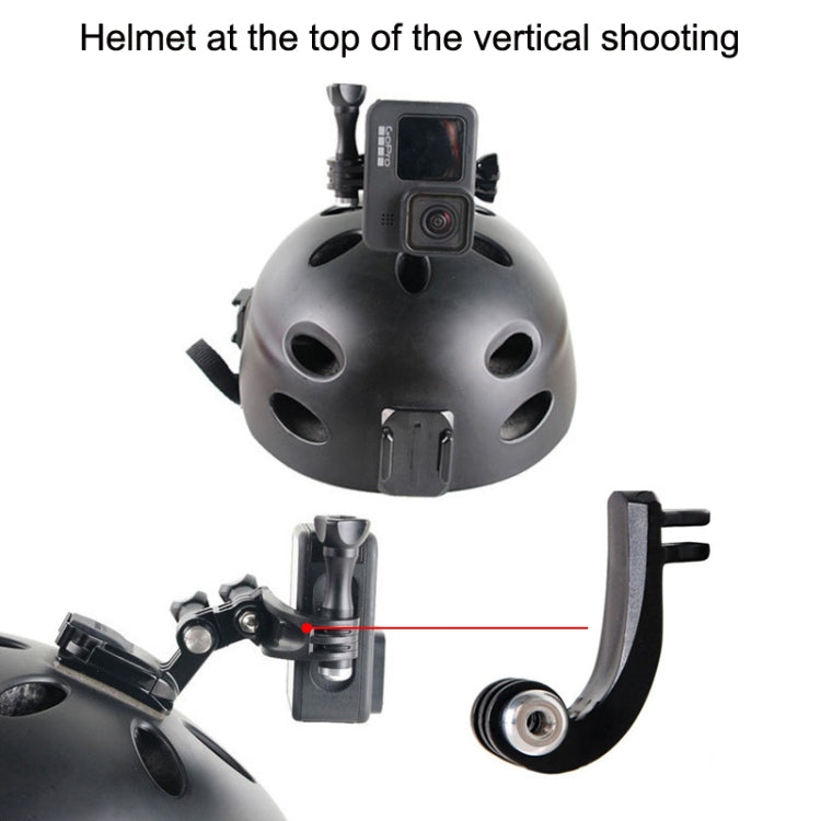 TELESIN Center Vertical Bend Arm Sports Camera Accessories For GoPro HERO11 Black / HERO9 Black / DJI Osmo Action 3 - Holder by PMC TechLife | Online Shopping South Africa | PMC TechLife | Buy Now Pay Later Mobicred