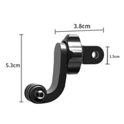 TELESIN Centered Universal Bend Arm Sports Camera Accessories For GoPro HERO11 Black / HERO9 Black / DJI Osmo Action 3