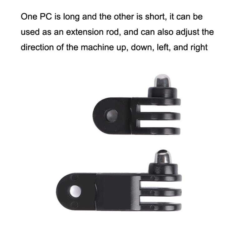 Different Direction Short Adapter TELESIN Screw Adapter Adjustment Arm For GoPro Hero12 Black / Hero11/10 /9 /8 /7 /6 /5, Insta360 Ace / Ace Pro, DJI Osmo Action 4 and Other Action Cameras -  by PMC TechLife | Online Shopping South Africa | PMC TechLife | Buy Now Pay Later Mobicred