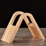 Coffee Filter Holder Coffee Storage Rack Filter Box Paper Base Bracket Display Stand Wooden V Holder