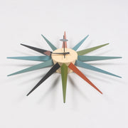 48cm Simple Modern Sun Clock Creative Home Accessories Wall Clock(Log Color Pole)