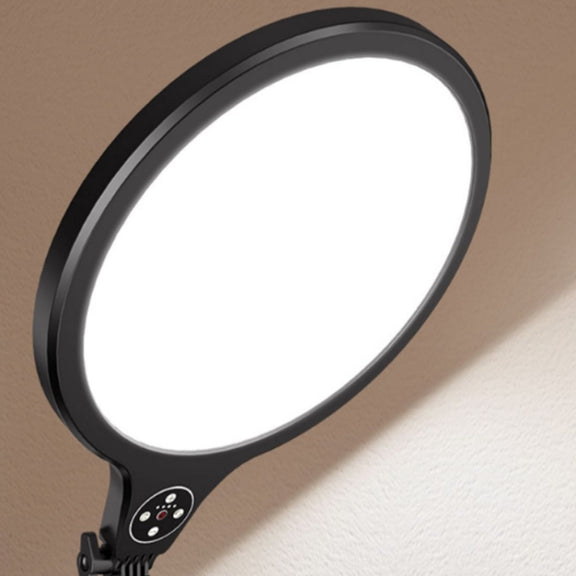 10 inch 26cm Live Broadcast Photography Desktop Beauty Fill Light Bracket, Style:Medium Version+Bracket(Black)