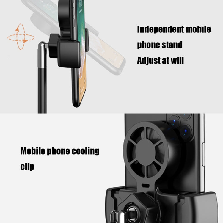 10 inch 26cm Live Broadcast Photography Desktop Beauty Fill Light Bracket, Style:Medium Version+Cooling Bracket(Black) - free shipping - PMC Jewellery - Order now!