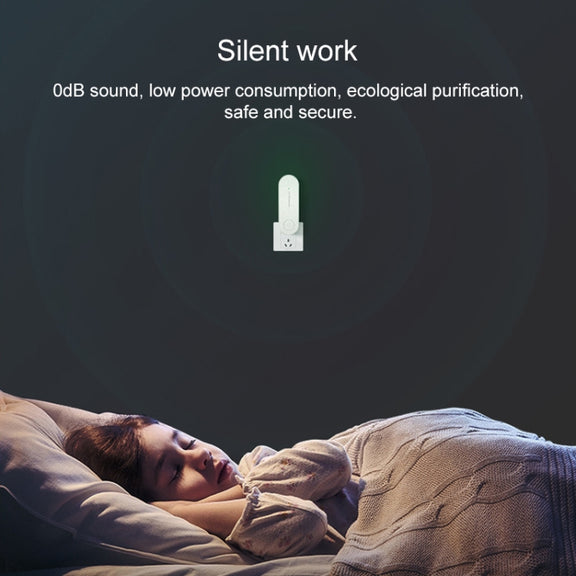 Mini Anion Air Purifier Smoke PM2.5 Remove Toilet Kitchen Air Purifier, Plug Type:EU Plug(Green)