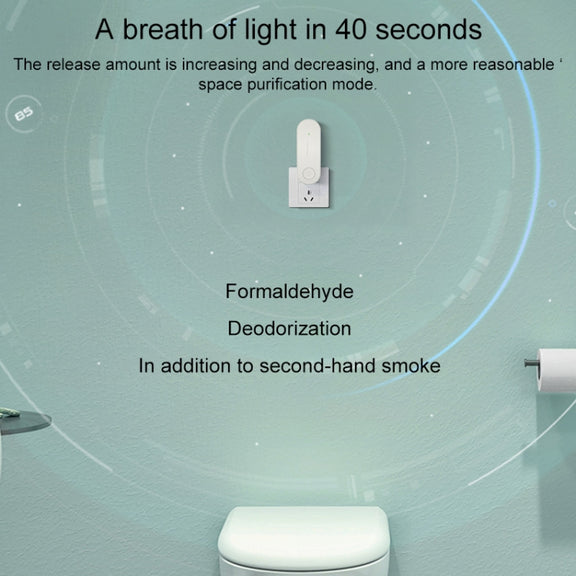 Mini Anion Air Purifier Smoke PM2.5 Remove Toilet Kitchen Air Purifier, Plug Type:EU Plug(Pink)
