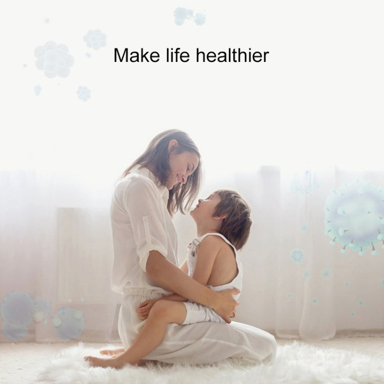 Mini Anion Air Purifier Smoke PM2.5 Remove Toilet Kitchen Air Purifier, Plug Type:EU Plug(Pink)
