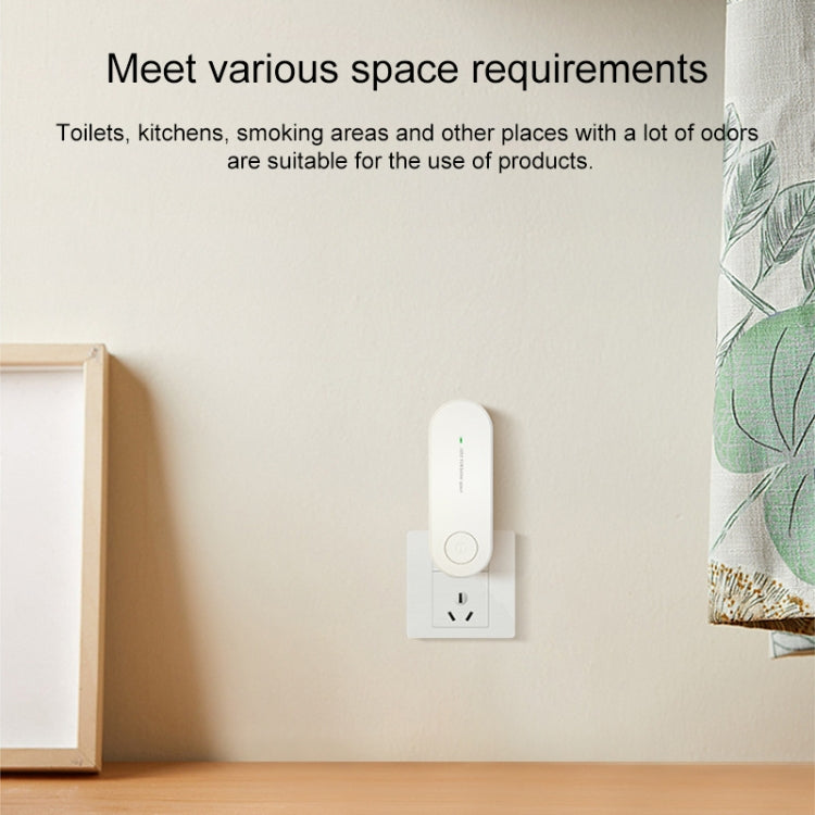 Mini Anion Air Purifier Smoke PM2.5 Remove Toilet Kitchen Air Purifier, Plug Type:EU Plug(Black)