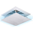 Central Air Conditioning Wind Shield Wall-Mounted Anti Direct Blowing Windshield, Size:45x45cm(White) - free shipping - PMC TechLife - Order now!