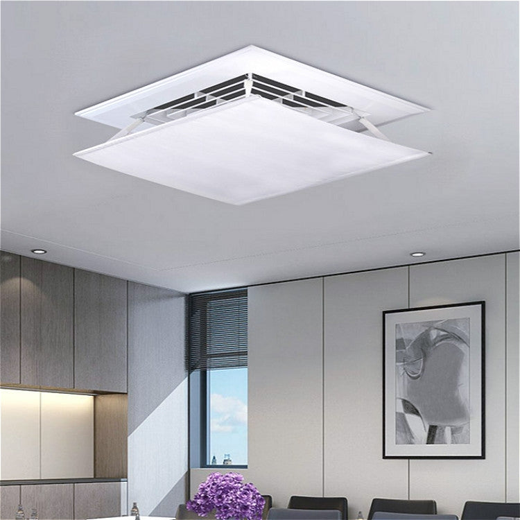 Central Air Conditioning Wind Shield Wall-Mounted Anti Direct Blowing Windshield, Size:45x45cm(White)