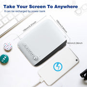 YG200 Portable LED Pocket Mini Projector AV USB SD HDMI Video Movie Game Home Theater Video Projector, US Plug(Black and White)