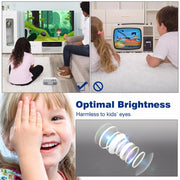 YG200 Portable LED Pocket Mini Projector AV USB SD HDMI Video Movie Game Home Theater Video Projector, US Plug(Black and White)