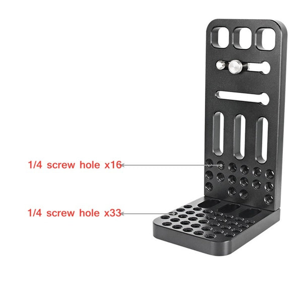 BEXIN L130A Vertical Shoot Quick Release L Plate Bracket 1/4 inch Screw Holes Base Holder