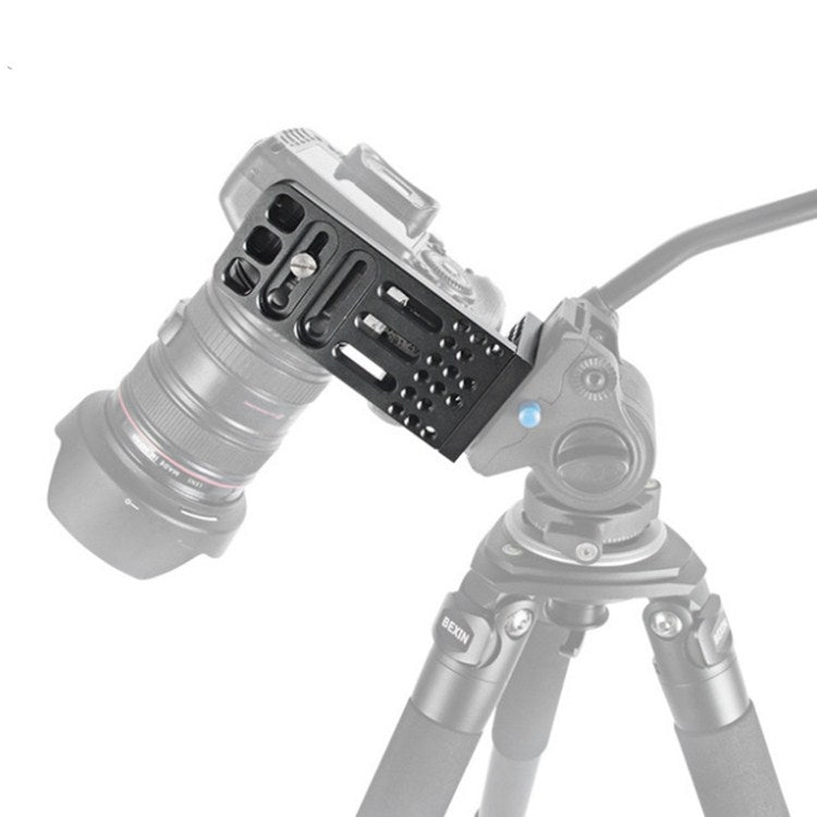 BEXIN L130A Vertical Shoot Quick Release L Plate Bracket 1/4 inch Screw Holes Base Holder