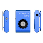 C26 IPX8 Water-resistant Swimming Diving Sports MP3 Music Player with Clip & Earphone, Support FM, Memory:4GB(Blue)