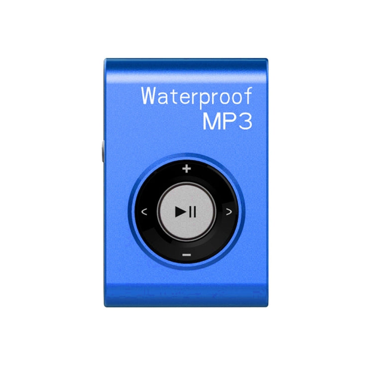 C26 IPX8 Water-resistant Swimming Diving Sports MP3 Music Player with Clip & Earphone, Support FM, Memory:4GB(Blue)