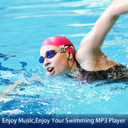 C26 IPX8 Water-resistant Swimming Diving Sports MP3 Music Player with Clip & Earphone, Support FM, Memory:4GB(Blue)