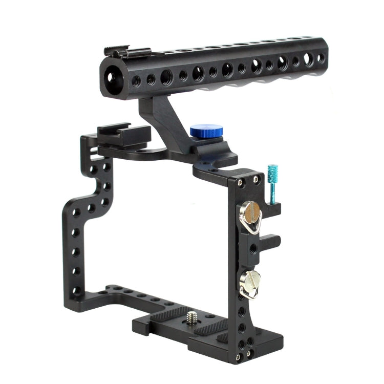 Camera Metal Video Cage Handle Stabilizer for Panasonic LUMIX GH3/GH4(Black) - Camera Cage by PMC TechLife | Online Shopping South Africa | PMC TechLife | Buy Now Pay Later Mobicred