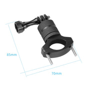 Aluminum Alloy Bicycle Mounting Bracket Bicycle Clip For Action Camera(Red)