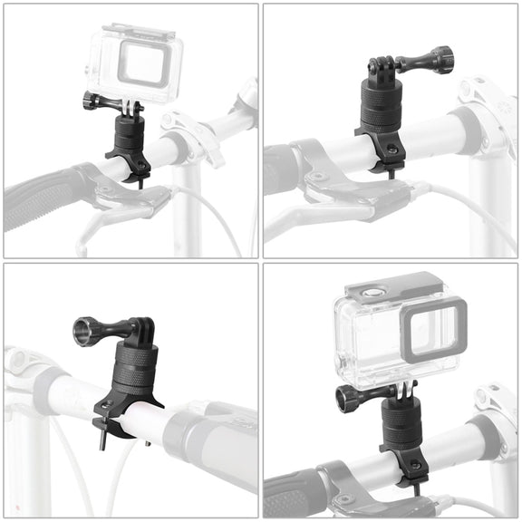 Aluminum Alloy Bicycle Mounting Bracket Bicycle Clip For Action Camera(Blue)