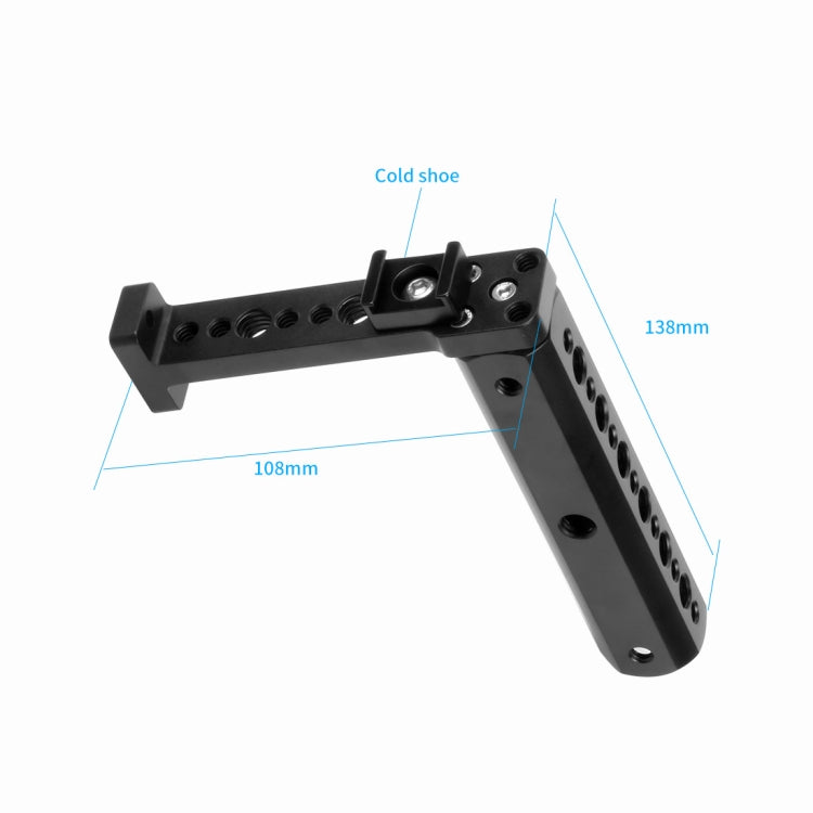 Handlebar Extended Handheld Support Monitor Stand Mount for DJI Ronin-S(Black) -  by PMC TechLife | Online Shopping South Africa | PMC TechLife | Buy Now Pay Later Mobicred