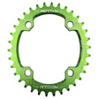 MOTSUV Narrow Wide Chainring MTB  Bicycle 104BCD Tooth Plate Parts(Green) - Bicycle Brake Parts by PMC TechLife | Online Shopping South Africa | PMC TechLife | Buy Now Pay Later Mobicred