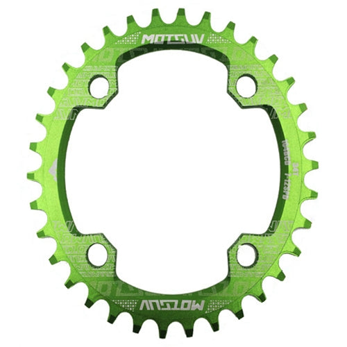 MOTSUV Narrow Wide Chainring MTB  Bicycle 104BCD Tooth Plate Parts(Green)