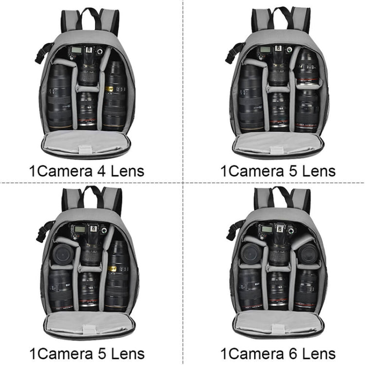 CADeN Shoulder Digital Camera Bag Outdoor Nylon Photography Backpack(Grey Small Bag) - free shipping - PMC TechLife - Order now!