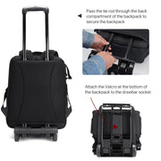 Cwatcun Shoulder Digital Camera Bag Outdoor Nylon Photography Backpack(Black (Big size))
