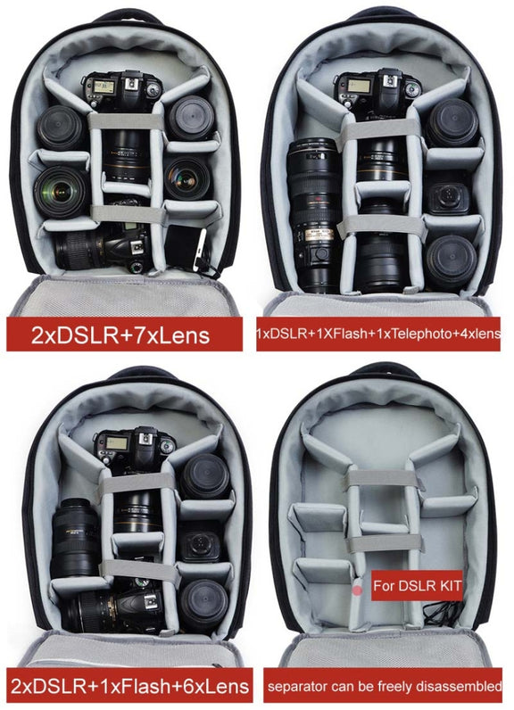 CADeN USB SLR Camera Bag Professional  Water-resistant Portable Unisex Camera Bag
