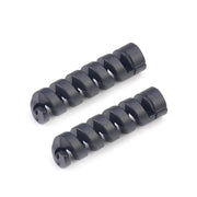 Spiral Style Silicone Data Cable Protective Cover Anti-wire Break Winder(Black)