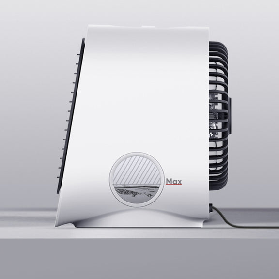 Mini Multifunctional Humidification Aromatherapy Fan Portable Office Home Desktop Air Conditioner Fan(Sky White)