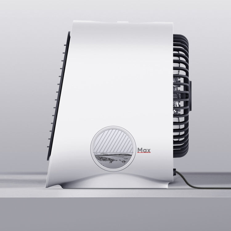 Mini Multifunctional Humidification Aromatherapy Fan Portable Office Home Desktop Air Conditioner Fan(Sky White)