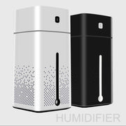 Ultrasonic Air Humidifier USB Essential Oil Aroma Diffuser LED Night Light Spray Mist Purifier, 1000ml(White)