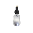 Mini Computer Mouse Retractable USB Cable Optical Ergonomic1600 DPI Portable Small Mice for Laptop(Silver) - free shipping - PMc TechLife - Order now!
